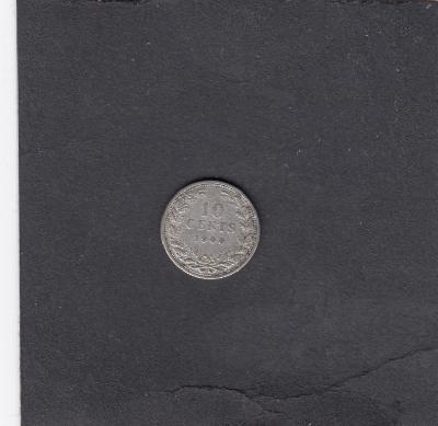 Beschrijving: 10 Cent WILHELMINA